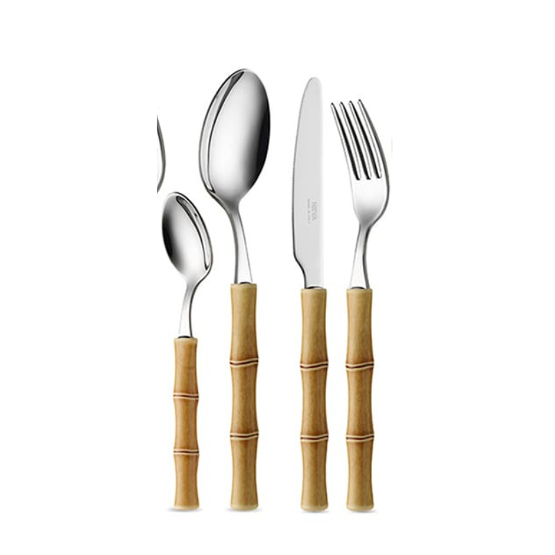 alquiler cubertería bambú